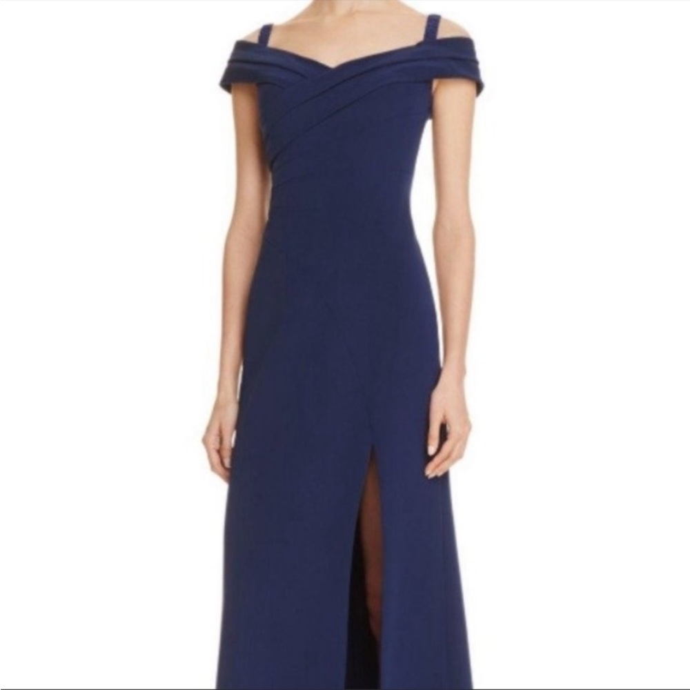 Aidan Mattox size 8 navy gown